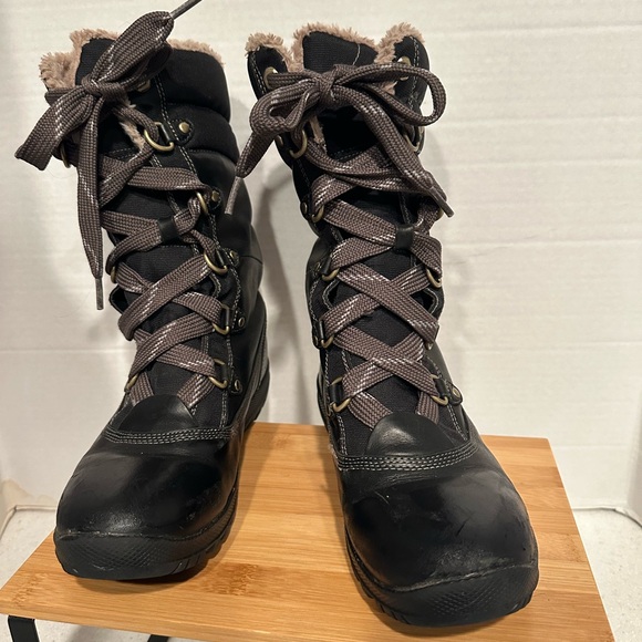 Timberland Mt Hope Mid Women’s Sz 8.5 Insulated Waterproof Black Winter Boots - Picture 7 of 16